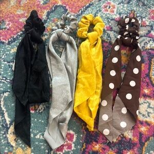 Colorful Ribbon Scruchie Set